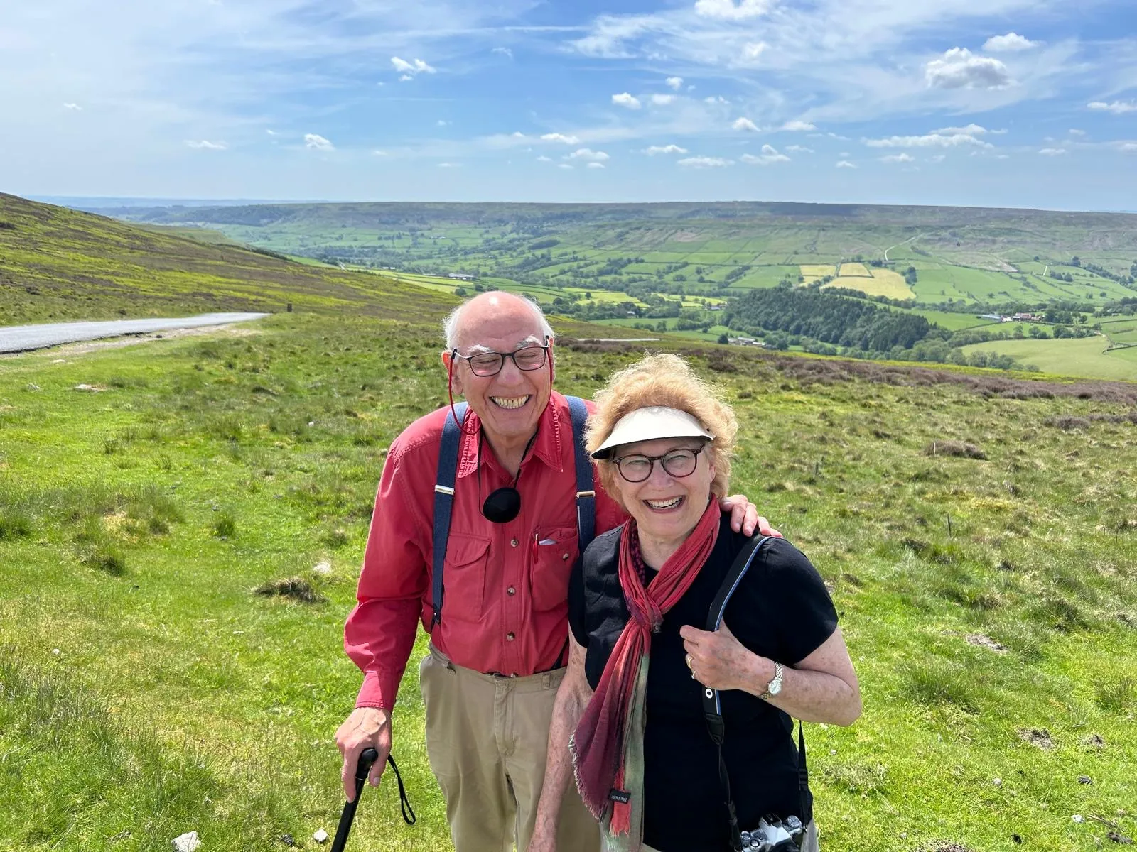 A happy couple on their private Brontë Country day tour from York